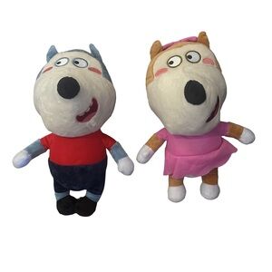 Wolfoo & Lucy Plush Doll Set – 2 Stuffed Characters